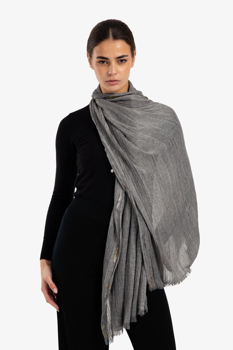 Clue Perforated Rectangular Scarf - Image 1